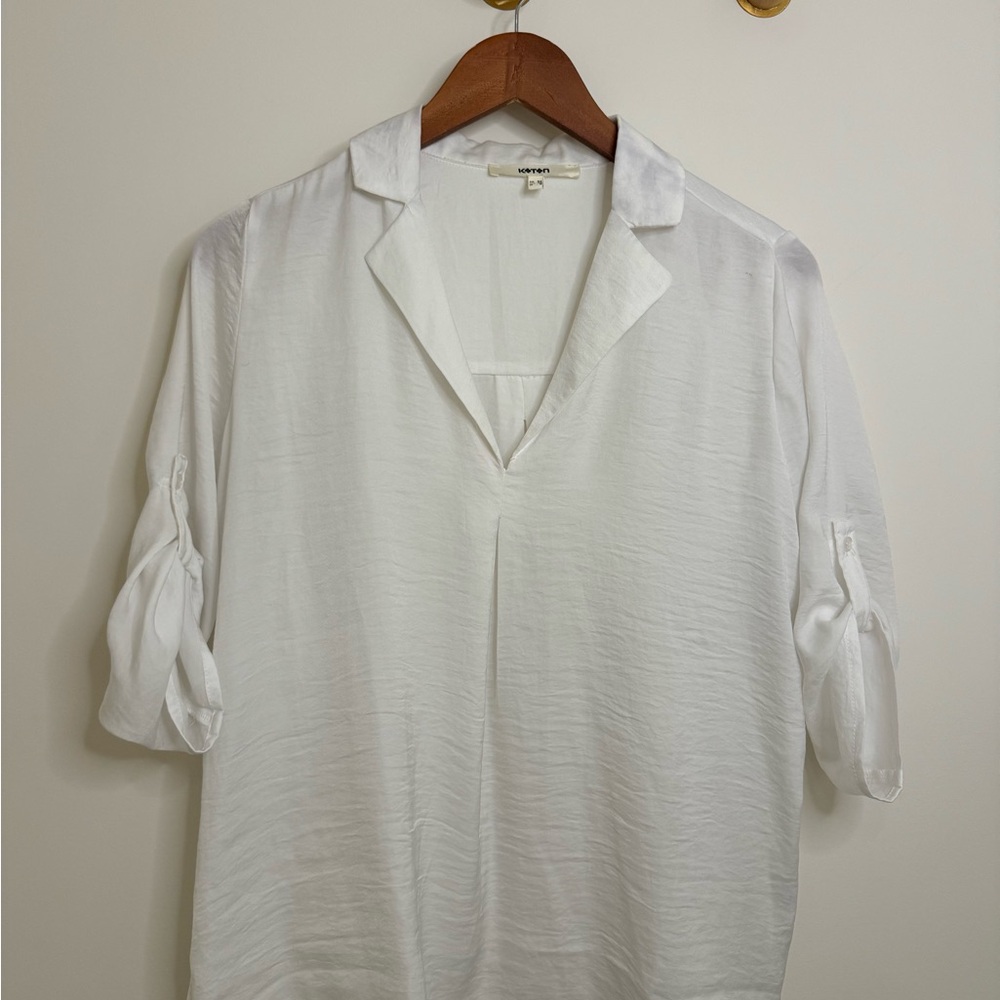 White Collared Blouse